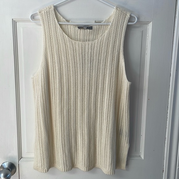 Marled Tops - Marled Cream Knit Tank Top NWT women’s size XL